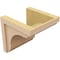 Ekena Millwork 10"W x 10"D x 10"H Wide Warren Rough Cedar Woodgrain TimberThane Corbel, Primed Tan CORUR10X10X10WARRCPR - alternate 2